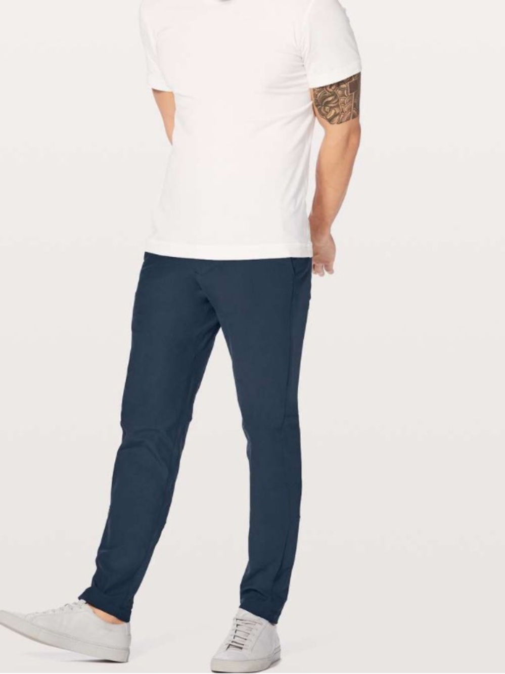 Lululemon ABC Commission Pant Warpstreme Slim Fit 34x34 Navy Blue M5974S